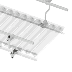 Side guide round tube Ø22 mm galvanized