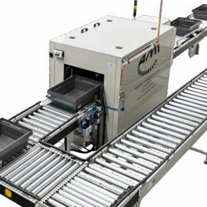 Label blow-off station EAS